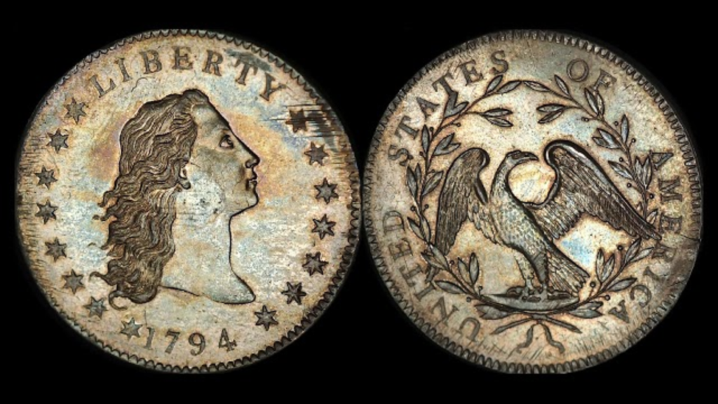 Flowing Hair Silver Dollar 1794